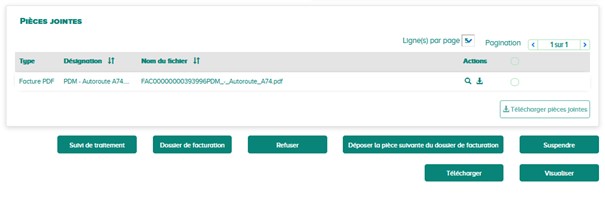 Consultation des pièces jointes